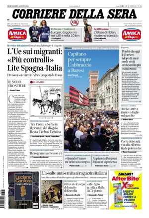 Copertura Corriere della Sera