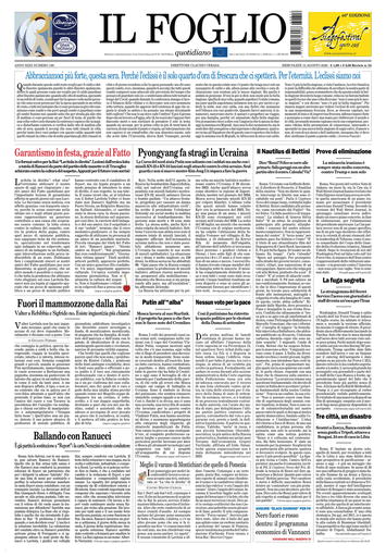 Copertura Il Foglio