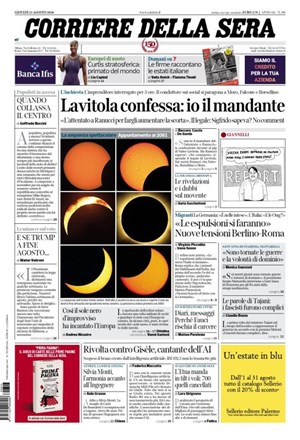 Copertura Corriere della Sera