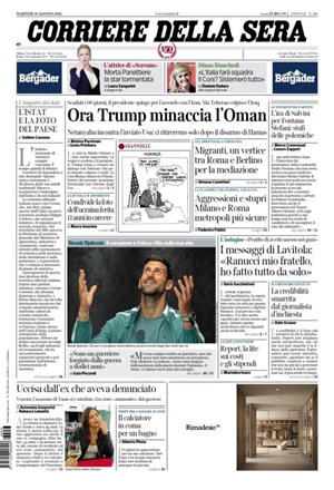 Copertura Corriere della Sera