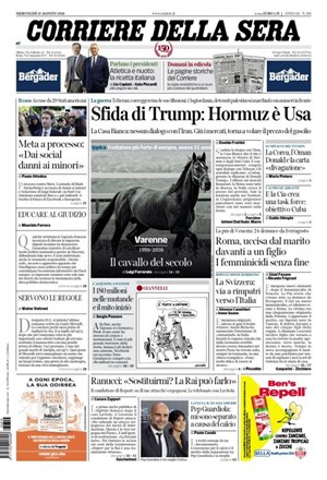 Copertura Corriere della Sera