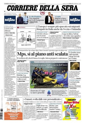 Copertura Corriere della Sera
