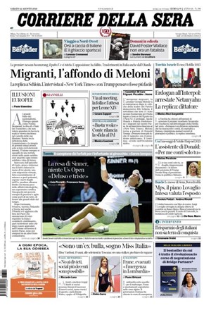 Copertura Corriere della Sera