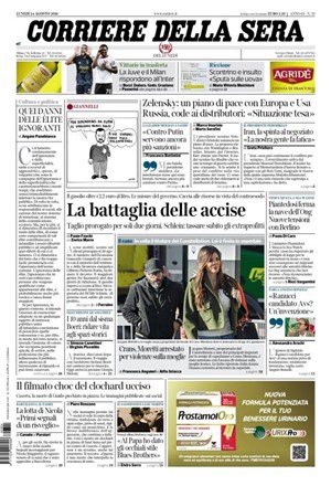Copertura Corriere della Sera