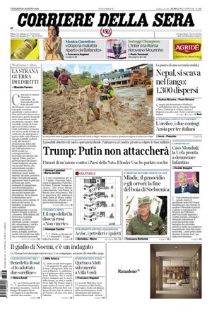 Copertura Corriere della Sera