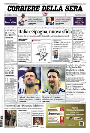 Copertura Corriere della Sera