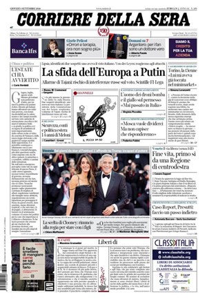 Copertura Corriere della Sera