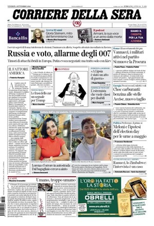 Copertura Corriere della Sera