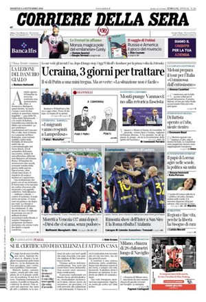 Copertura Corriere della Sera
