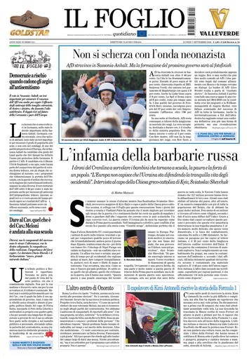 Copertura Il Foglio
