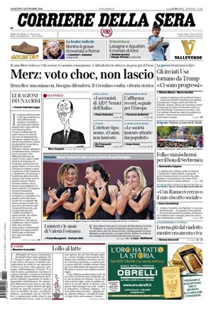 Copertura Corriere della Sera