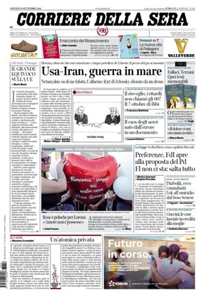 Copertura Corriere della Sera