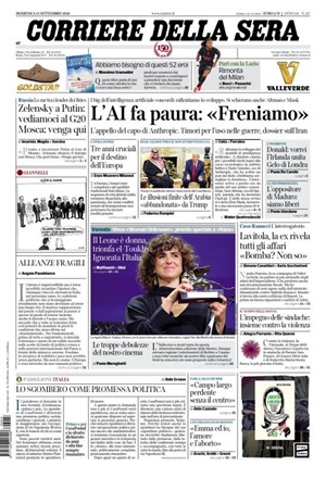 Copertura Corriere della Sera