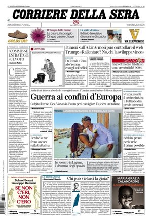 Copertura Corriere della Sera