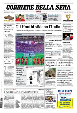 Copertura Corriere della Sera
