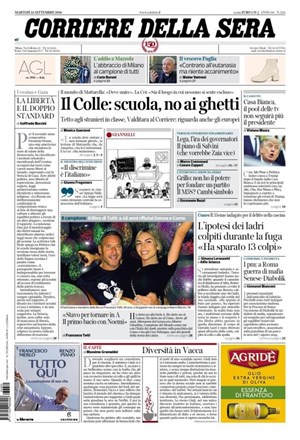 Copertura Corriere della Sera