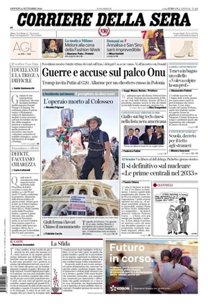 Copertura Corriere della Sera