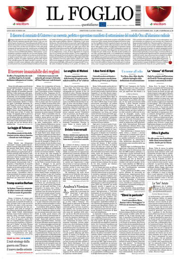 Copertura Il Foglio