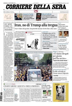 Copertura Corriere della Sera