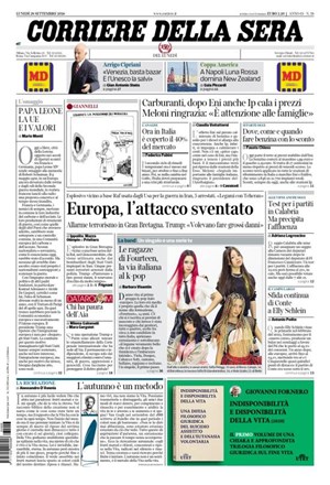 Copertura Corriere della Sera