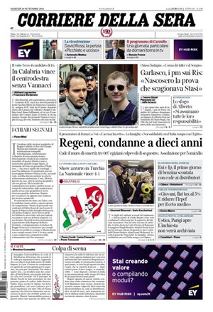 Copertura Corriere della Sera