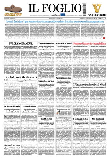 Copertura Il Foglio