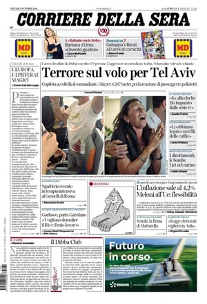 Copertura Corriere della Sera