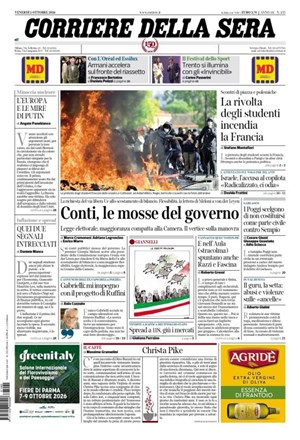 Copertura Corriere della Sera