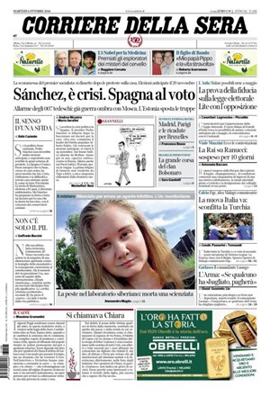 Copertura Corriere della Sera