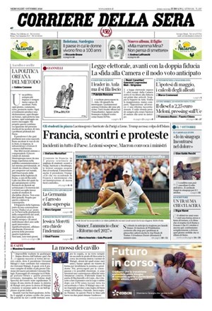 Copertura Corriere della Sera