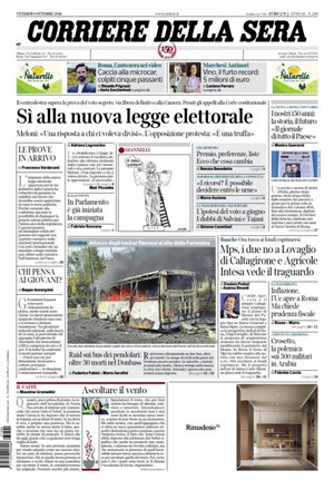 Copertura Corriere della Sera