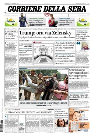 Copertura Corriere della Sera
