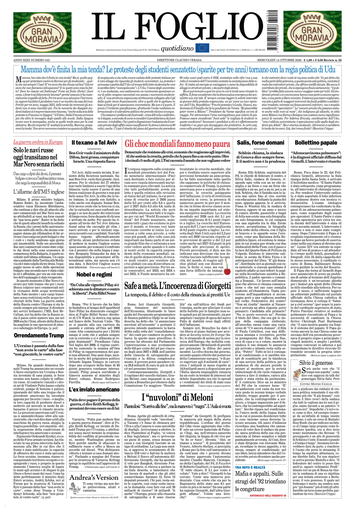 Copertura Il Foglio
