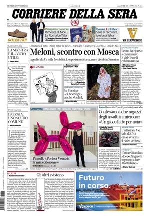 Copertura Corriere della Sera