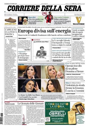 Copertura Corriere della Sera