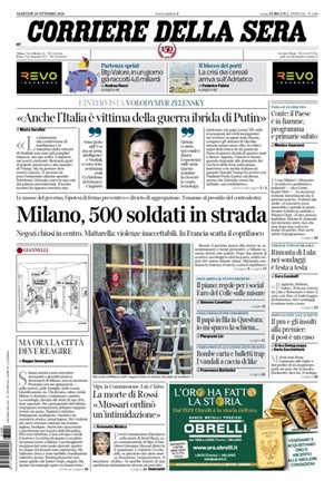 Copertura Corriere della Sera