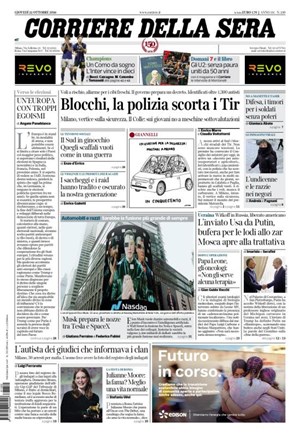 Copertura Corriere della Sera