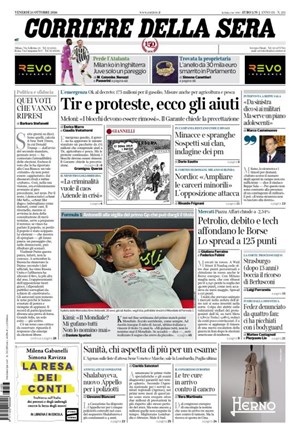 Copertura Corriere della Sera