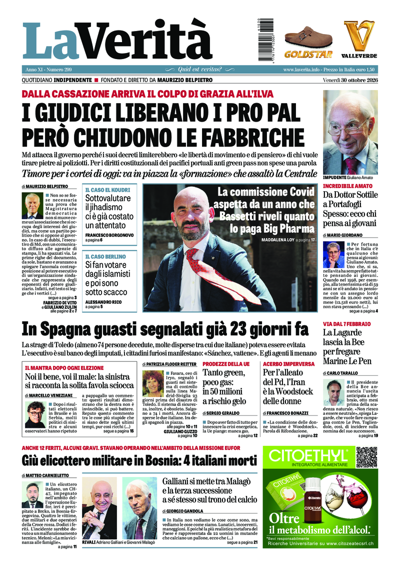 Copertura La Verita